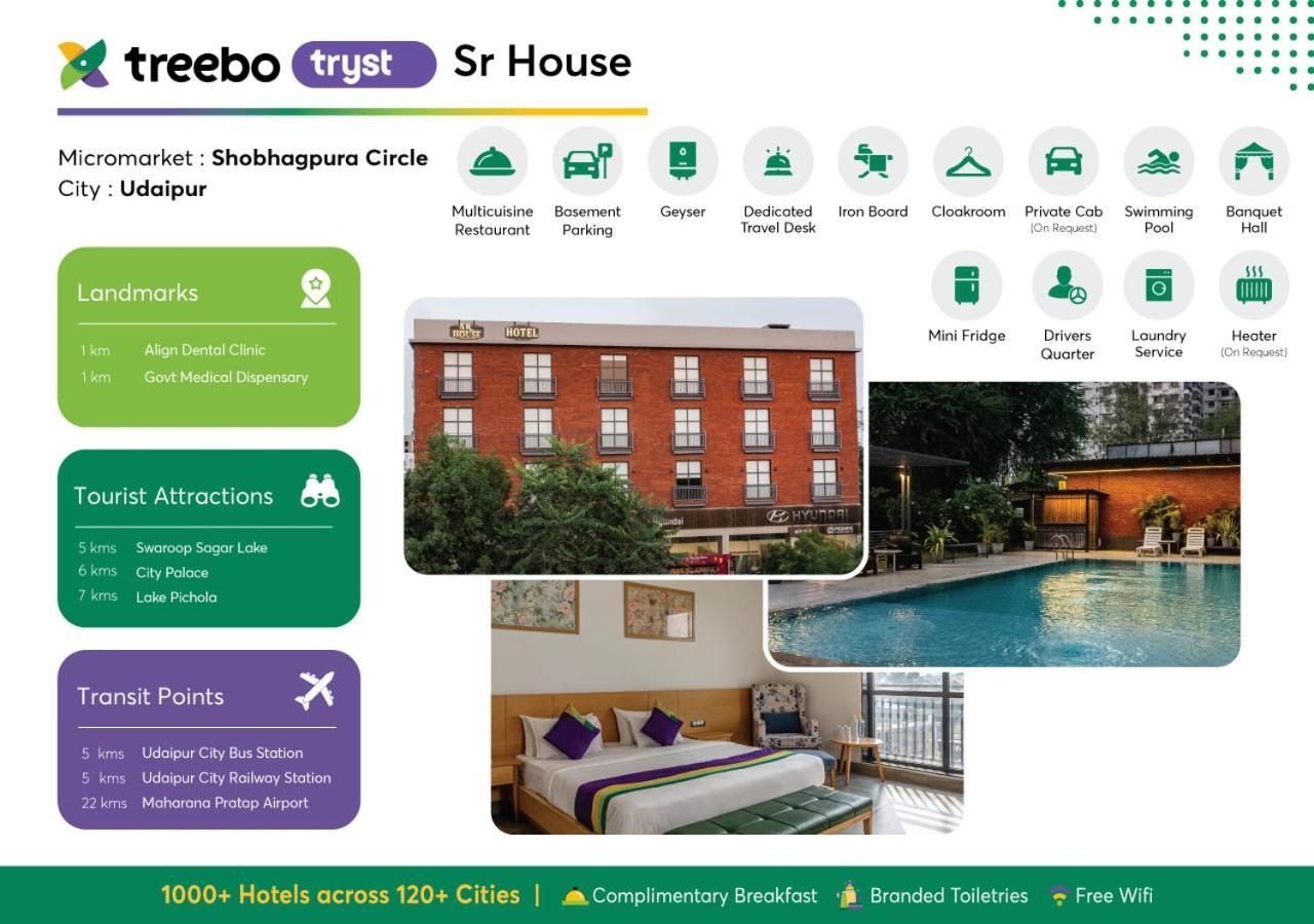 Treebo Tryst Sr House Hotell Udaipur Eksteriør bilde